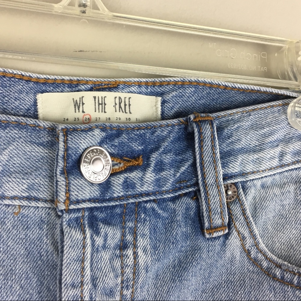 Free People | Denim Boho Shorts - A25 - Picture 4 of 6